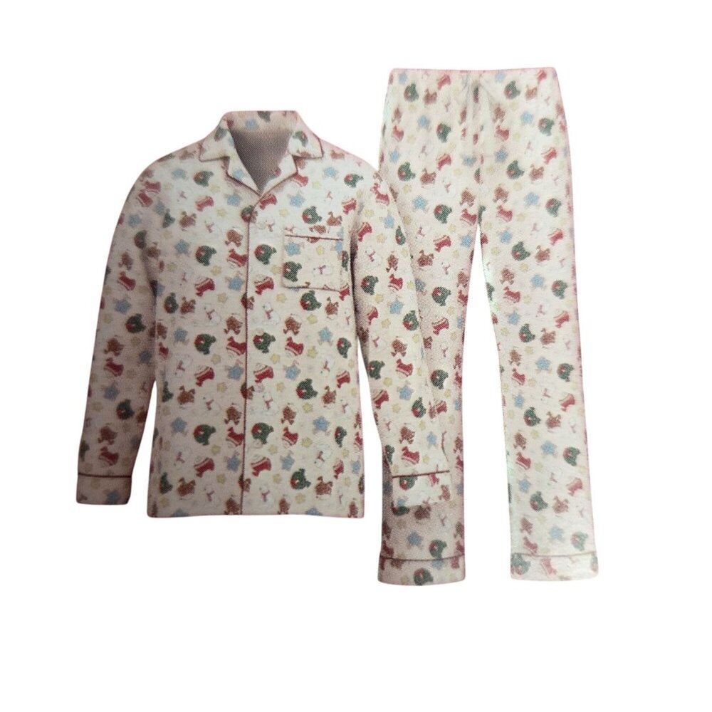 Wondershop Mens XXL Holiday Print Pajama Set Cotton Christmas Bears & Gingerbrea